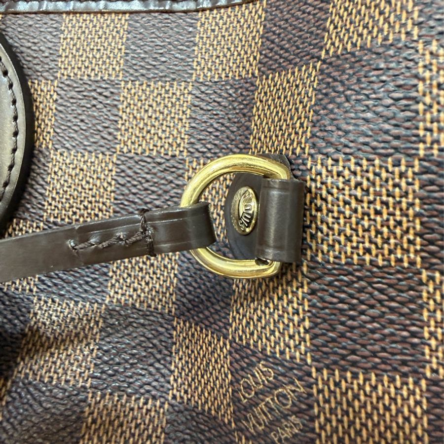 LV N51105 Neverfull TOTE MM 咖啡棋盤格紋肩背拖特包 購物包 托特包-15