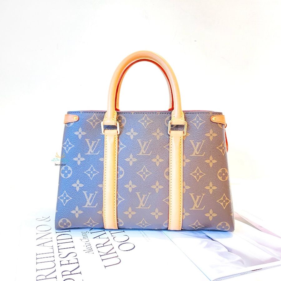 LV M44815 Soufflot BB 經典老花 三夾層 多功能 兩用 手提包 側背包 斜背包 公事包-2