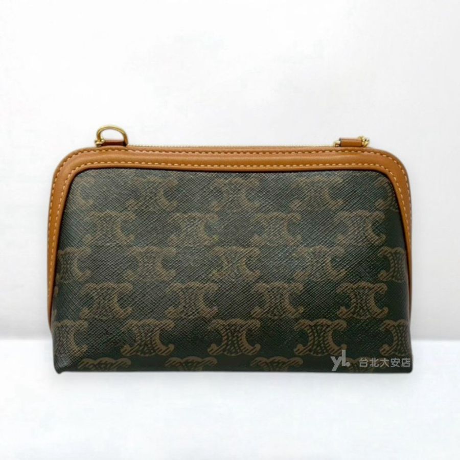 A13321-CELINE Clutch on Chain 經典老花貝殼鍊包10E382CBX.04LU-3