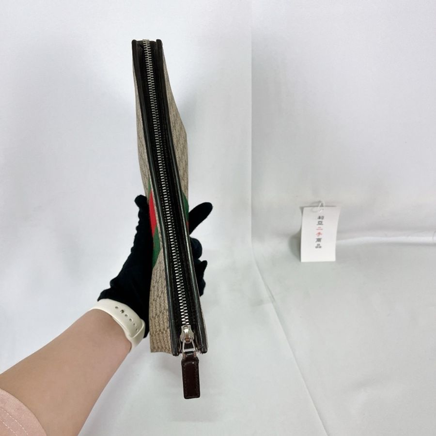 莉亞精品♡Gucci 475316 老花手拿包 二手-5
