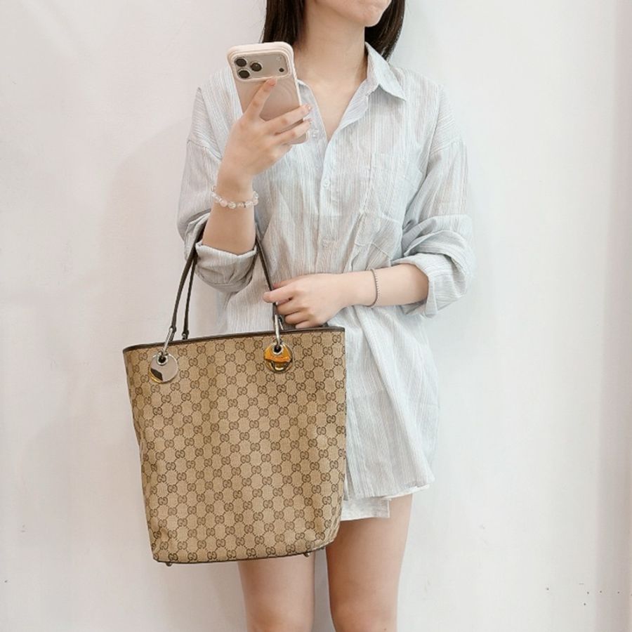 莉亞精品♡ Gucci 120836 手提包 二手美包-1