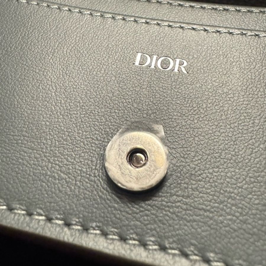 Dior CD Icon 卡夾|名片夾|灰色|原卡原盒-4