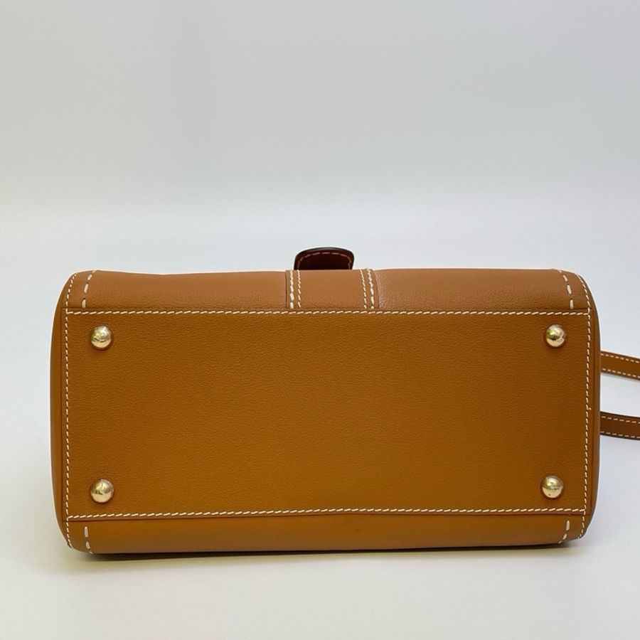 Delvaux 德尔沃Brilliant焦糖外缝小號-8