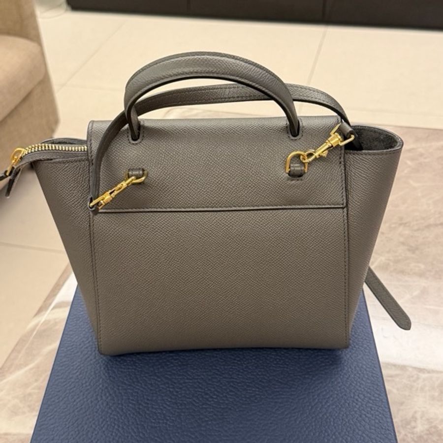 Celine 鯰魚包 大象灰-3
