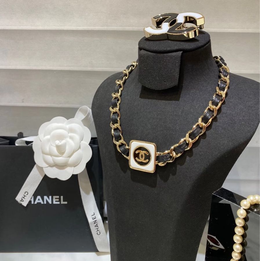 全新全配❤️ 香奈兒 #皮穿鏈 #choker #頸鏈 #項鍊-0