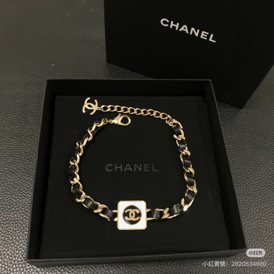 全新全配❤️ 香奈兒 #皮穿鏈 #choker #頸鏈 #項鍊-6