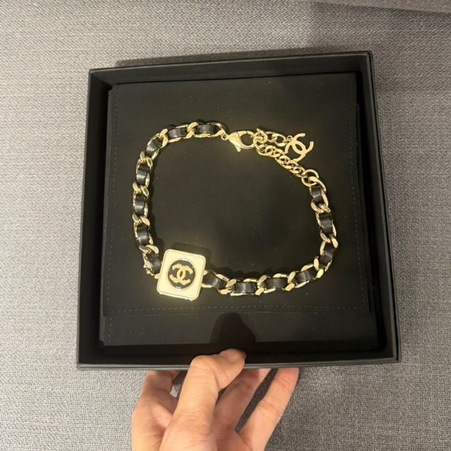 全新全配❤️ 香奈兒 #皮穿鏈 #choker #頸鏈 #項鍊-9