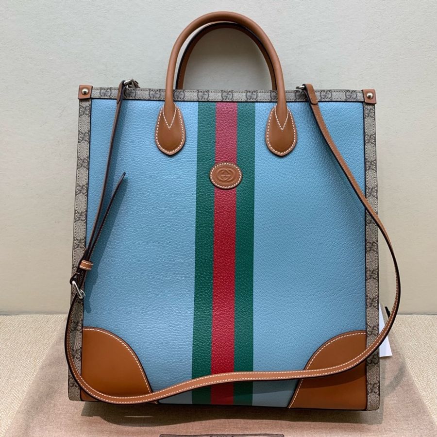 Gucci古馳ophidia系列兔年限定托特手提單肩公文包-0
