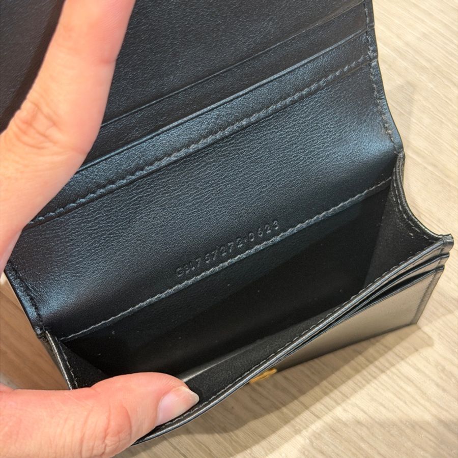 Saint Laurent(YSL)短夾 黑白拼色-9