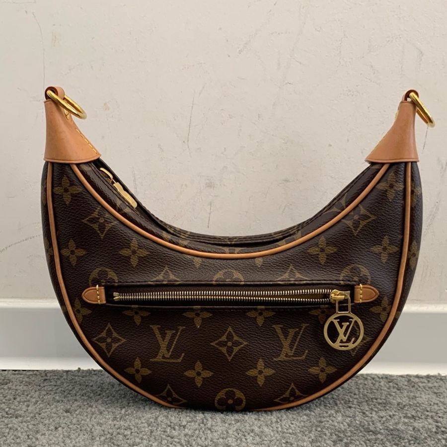 LV 路易威登 Loop系列 老花豌豆包 月亮包 單肩斜挎包 芯片款-2