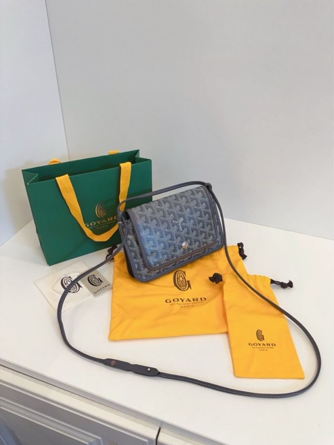 ✨Goyard|plumet woc 灰色信封包 斜挎包|99新-3