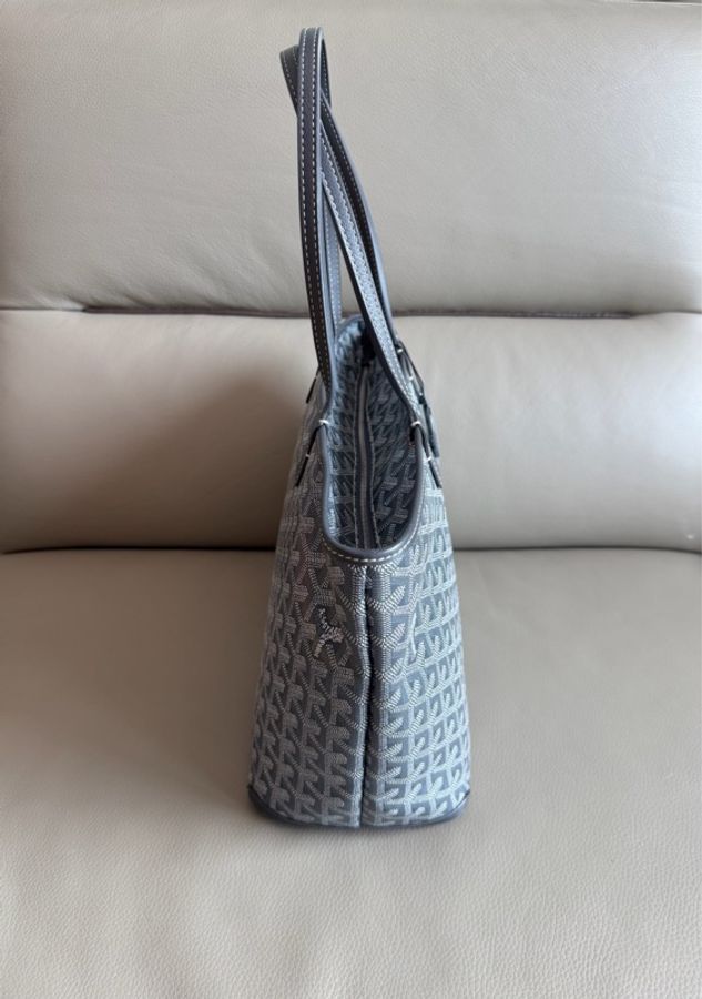 「M.Y精品」 Goyard 戈雅 拉鏈款tote Artois經典灰-4