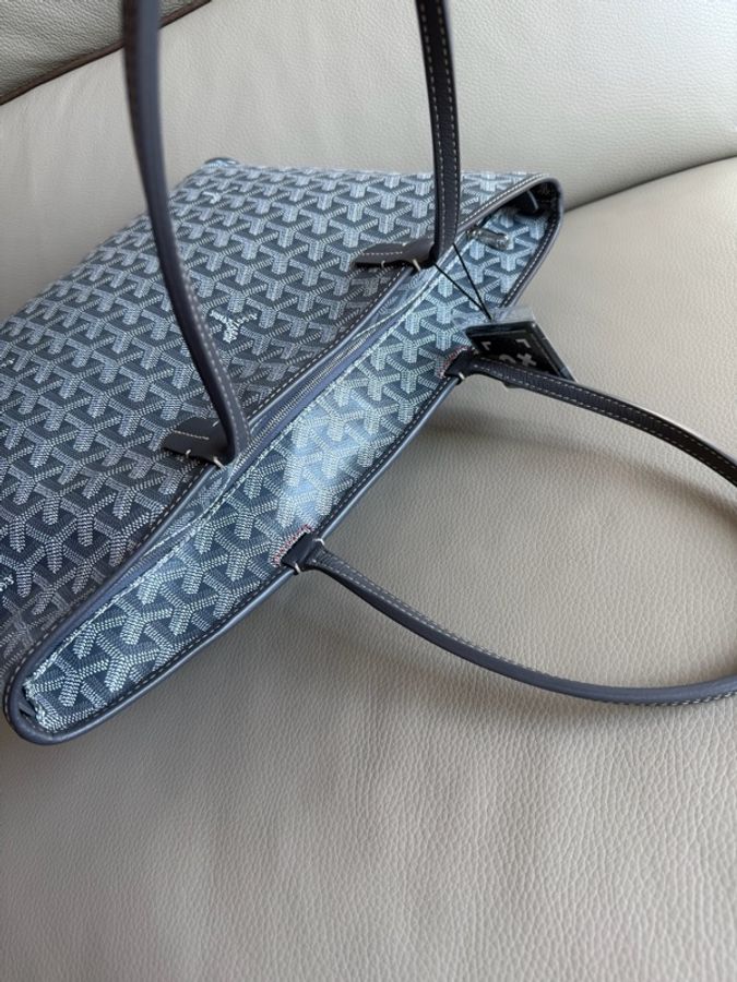 「M.Y精品」 Goyard 戈雅 拉鏈款tote Artois經典灰-5