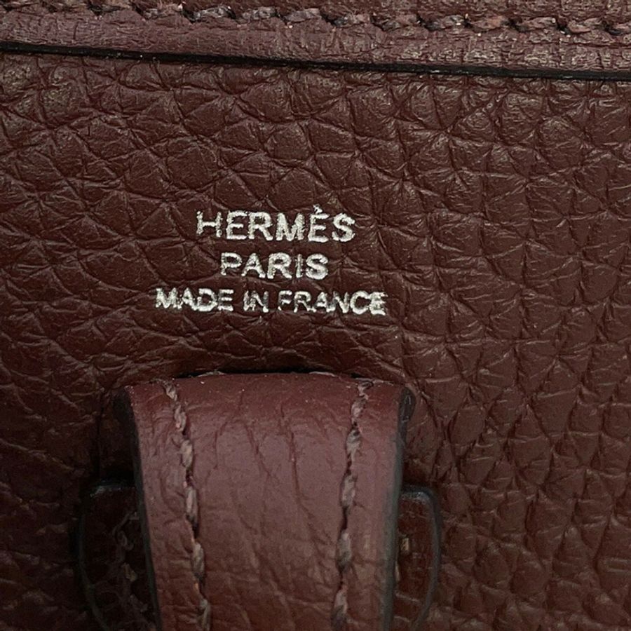 愛馬仕 Evelyne TPM 單肩背包 111cm Rouge Sellier Taurillon Clemence Y 字印章 HERMES 女士手提包-13