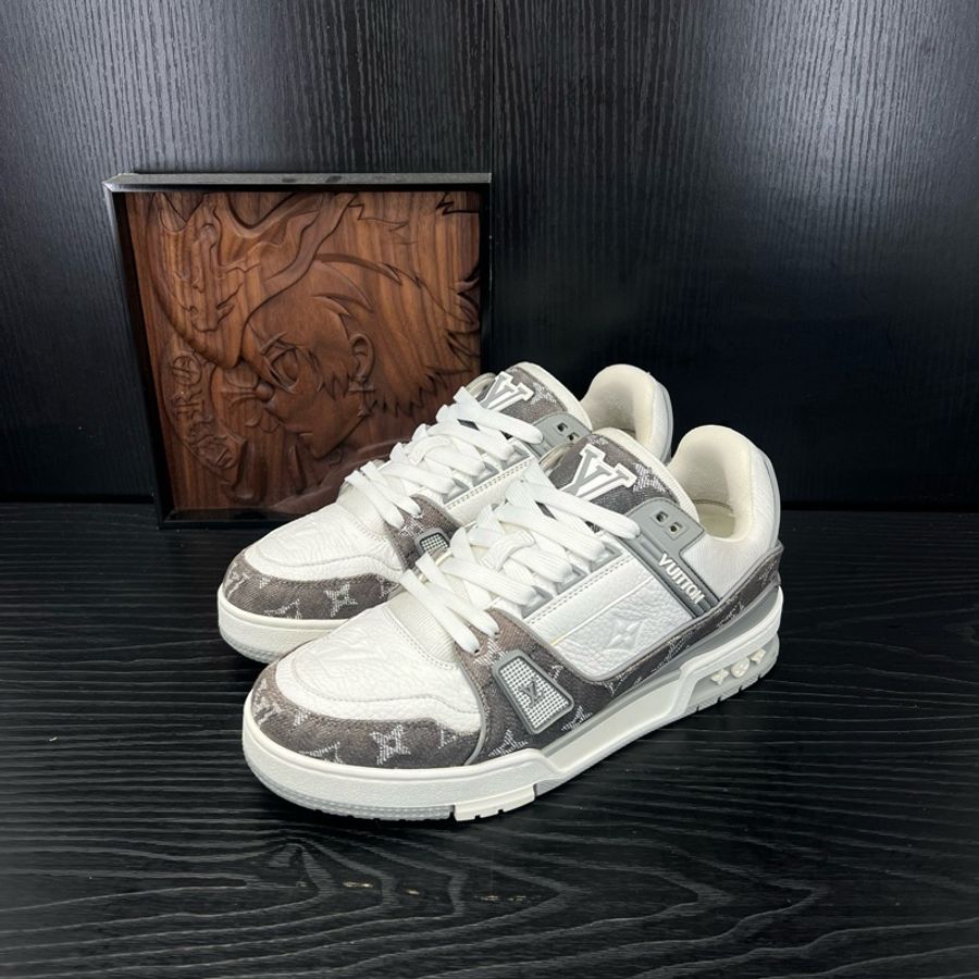 Louis Vuitton路易威登 trainer 灰白牛仔 39碼-0