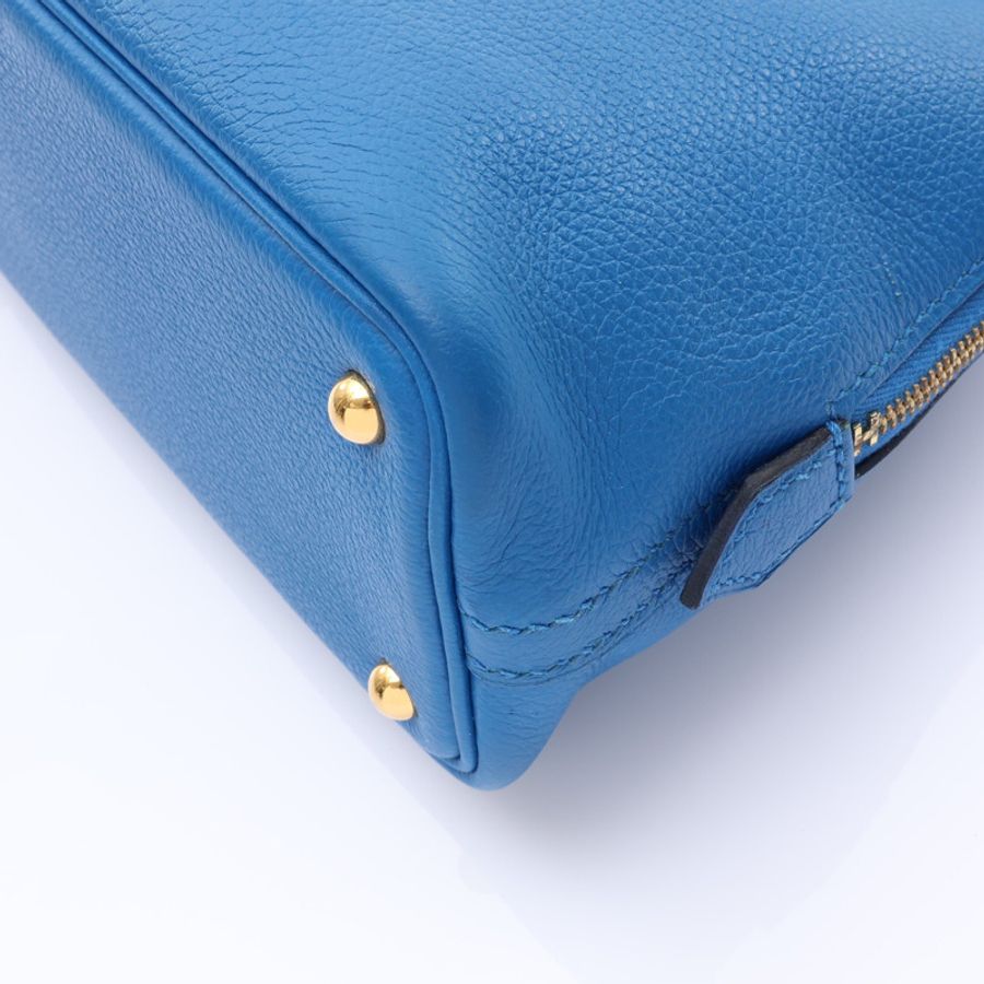 坦桑尼亞藍 Evercolor 牛皮 Bolide 1923 Mini 柏莉包 肩背包 D刻 金扣【HERMES 愛馬仕】 H085063CC-10