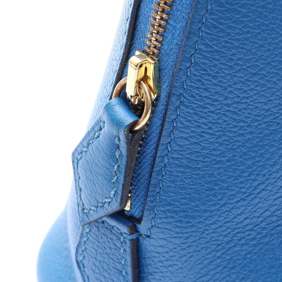 坦桑尼亞藍 Evercolor 牛皮 Bolide 1923 Mini 柏莉包 肩背包 D刻 金扣【HERMES 愛馬仕】 H085063CC-11