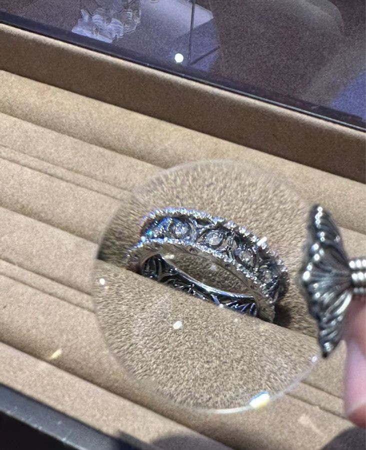 RAMAGE ETERNELLE戒指 布契拉提 Buccellati 白金钻石戒指50号 滿鑽戒指-1