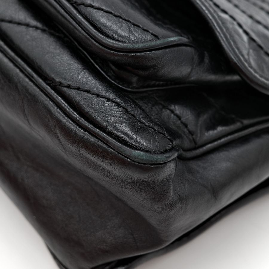 Saint Laurent YSL 聖羅蘭 黑色 BLACK NIKI 復古褶皺鏈條單肩包 翻蓋包-10