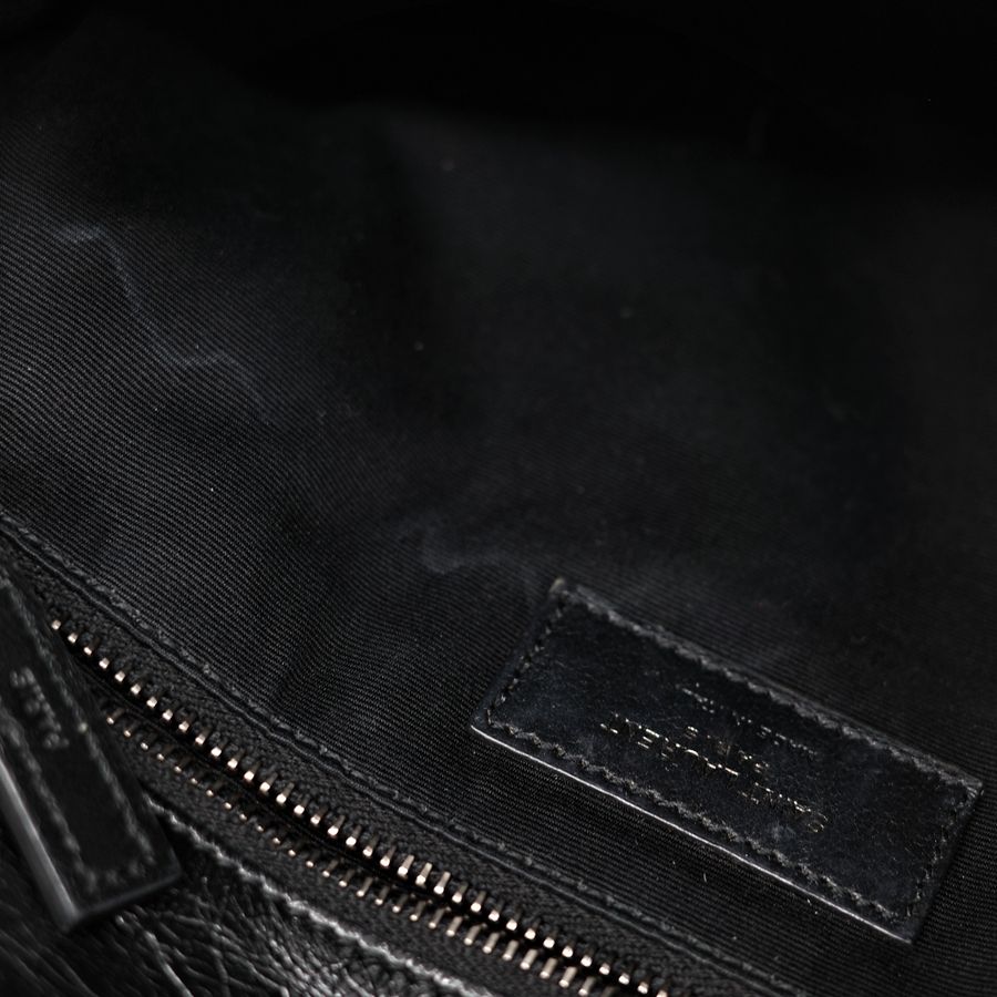 Saint Laurent YSL 聖羅蘭 黑色 BLACK NIKI 復古褶皺鏈條單肩包 翻蓋包-37