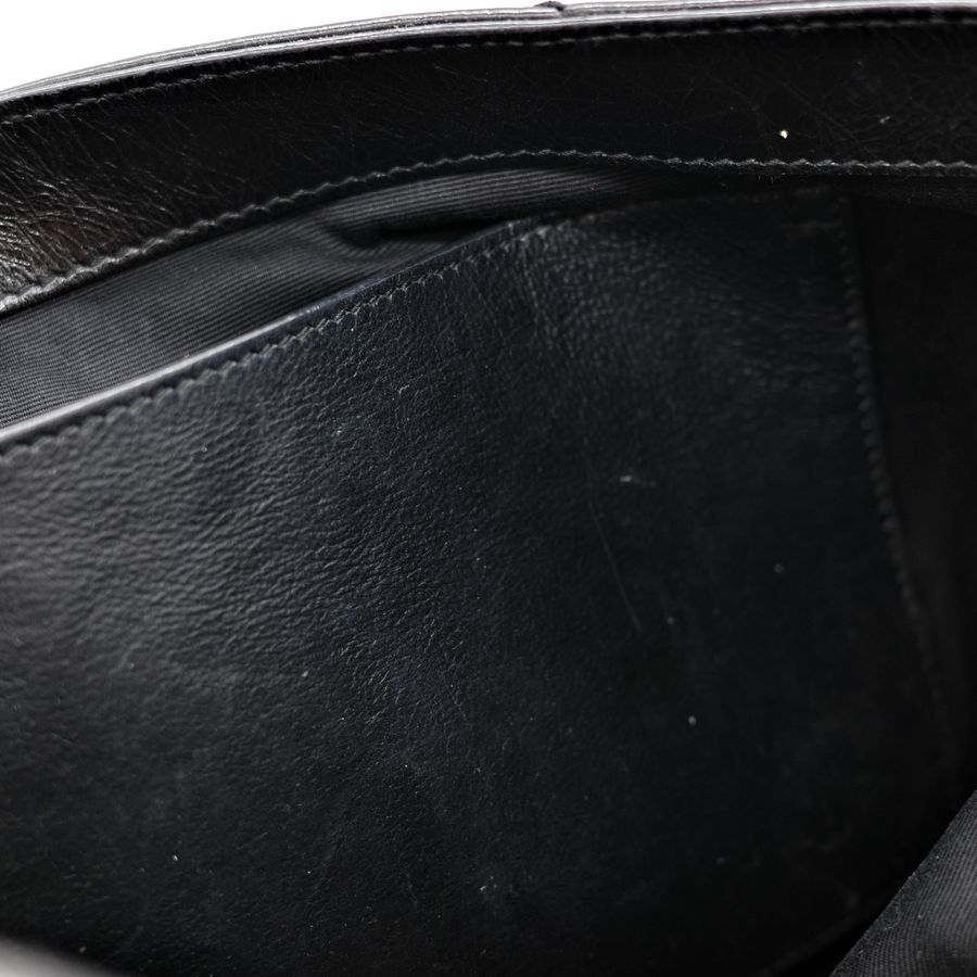 Saint Laurent YSL 聖羅蘭 黑色 BLACK NIKI 復古褶皺鏈條單肩包 翻蓋包-39
