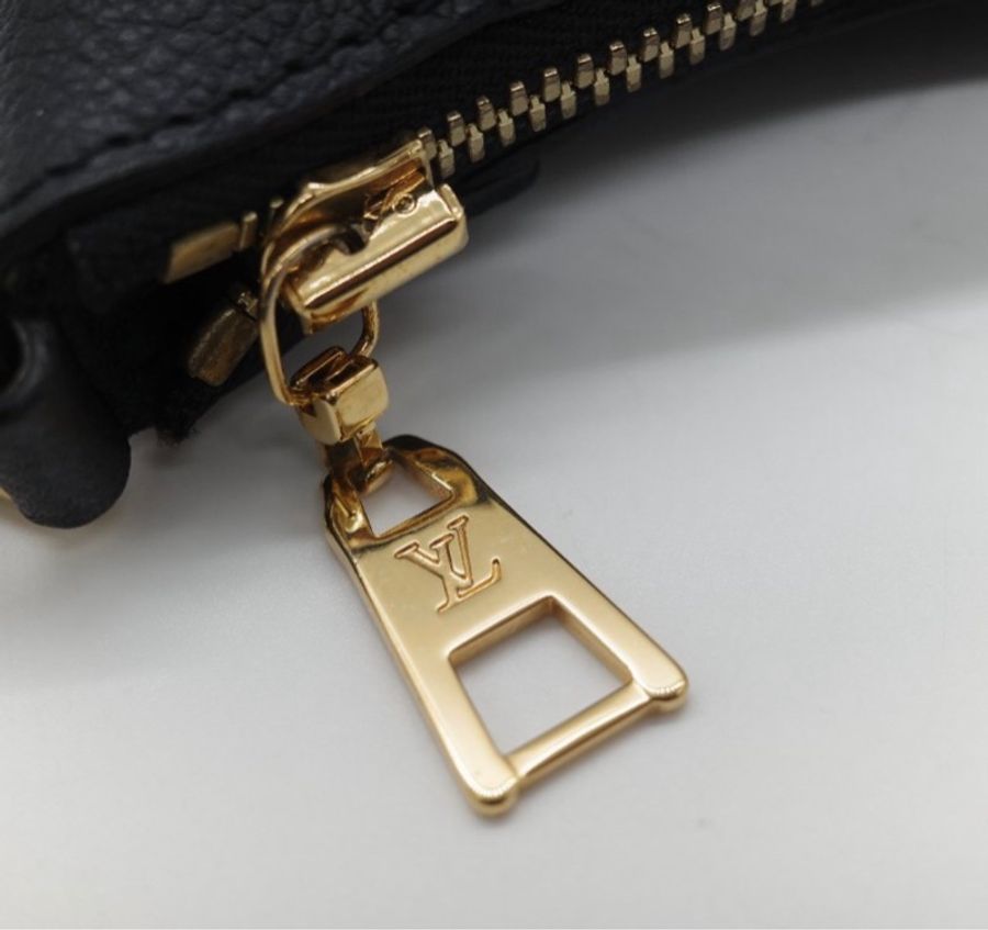 Louis Vuitton 路易威登BAGATELLE M46002 黑色全 皮壓紋彎月包牛角包斜背包單肩-11