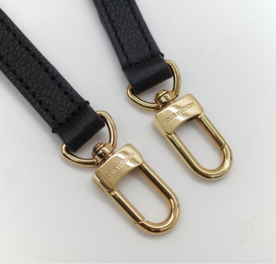 Louis Vuitton 路易威登BAGATELLE M46002 黑色全 皮壓紋彎月包牛角包斜背包單肩-15