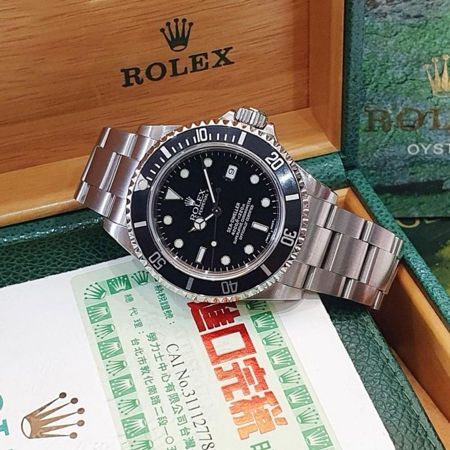 【大眾名錶】ROLEX勞力士 16600 Sea-Dweller 鋁圈海使 台灣保單 潛水錶 排氦閥 大眾名錶B1357-2