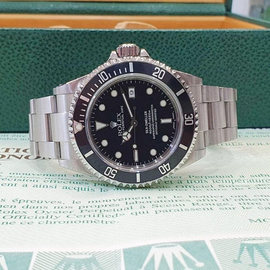 【大眾名錶】ROLEX勞力士 16600 Sea-Dweller 鋁圈海使 台灣保單 潛水錶 排氦閥 大眾名錶B1357-4