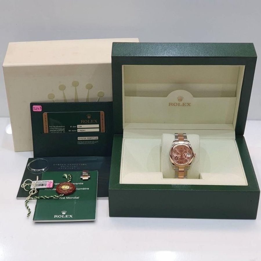 【大眾名錶】ROLEX 勞力士 178241 Datejust 2013/08卡 18K玫瑰半金 大眾名錶B1364-9