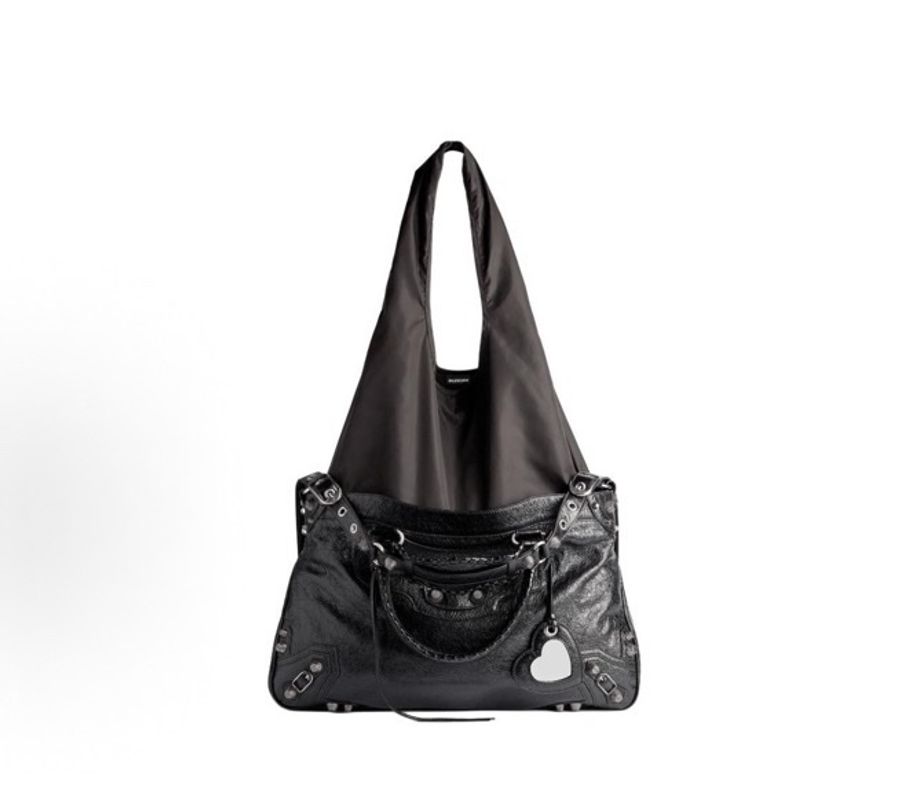 Balenciaga巴黎世家 機車包超大號單肩包手提包斜挎包 銀扣尺寸:44cm-0