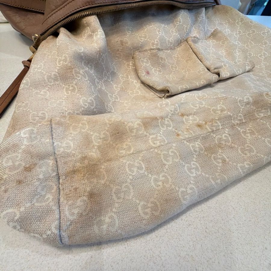 Gucci Rania 經典皮革竹節托特包👜-24