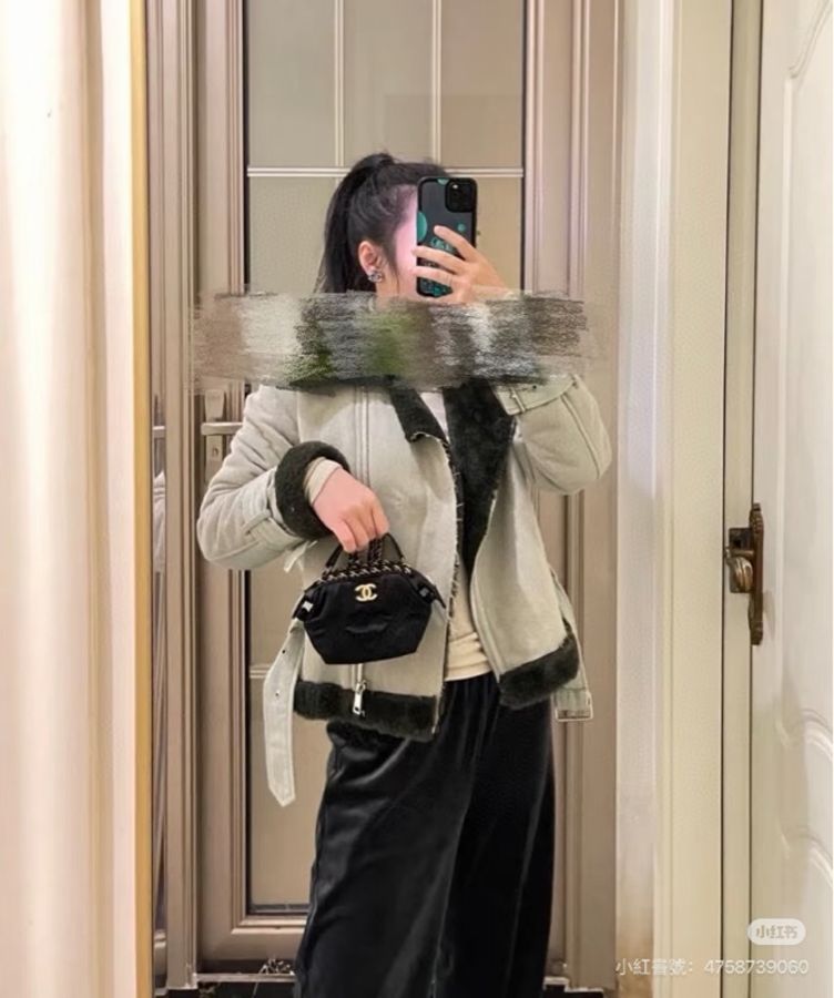 《仙闆名牌精品》Chanel 香奈兒 尼龍 羅緞 黑色 鏈帶包 小廢包 斜背包 肩背包 手提包-14