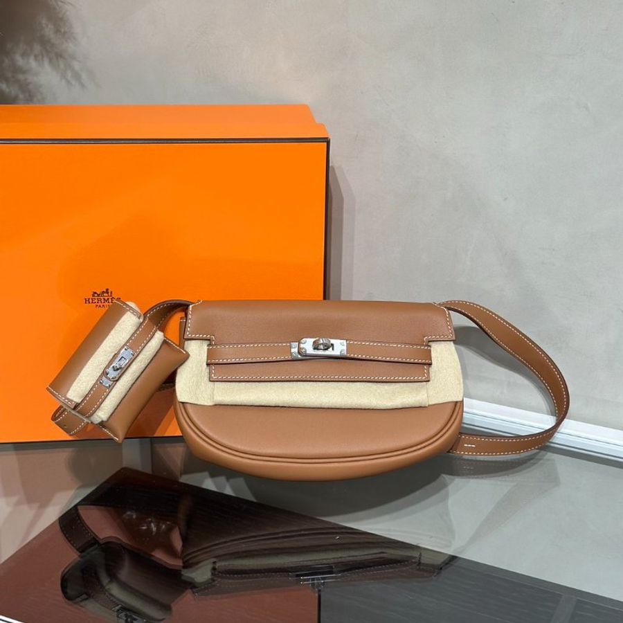 HERMES Kelly Moove - Gold 37 金棕銀 W-0