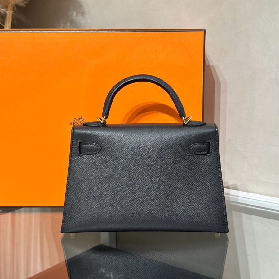HERMES Mini Kelly ll - Noir 89 黑金 B-4