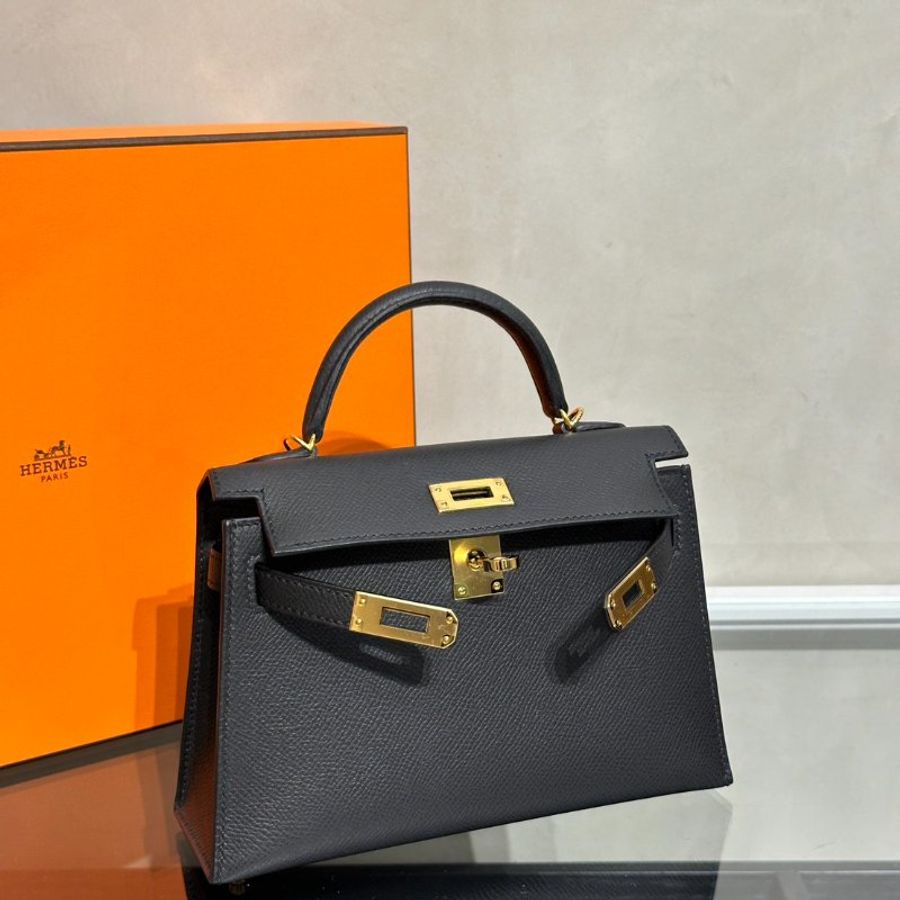 HERMES Mini Kelly ll - Noir 89 黑金 B-7