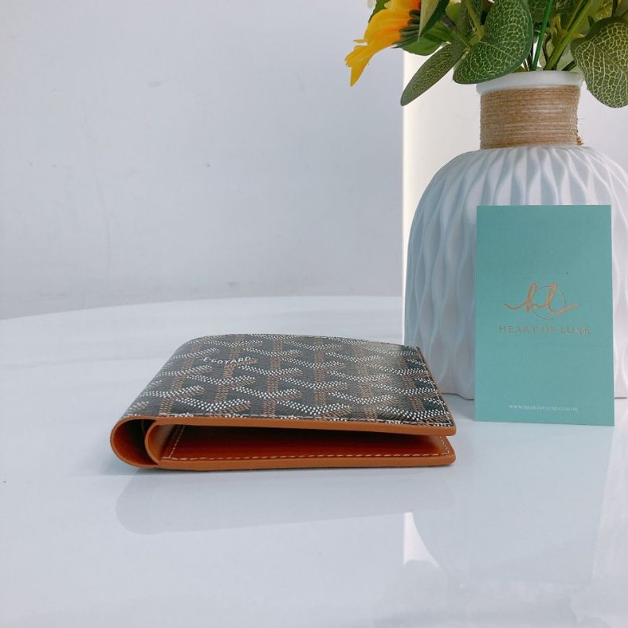 MS0744	Goyard 戈雅經典花紋夾包 Victorie Wallet Tan-2