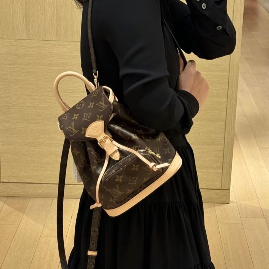 LV原花Montsouris Mini束口下蓋MINI後背包M11199-2