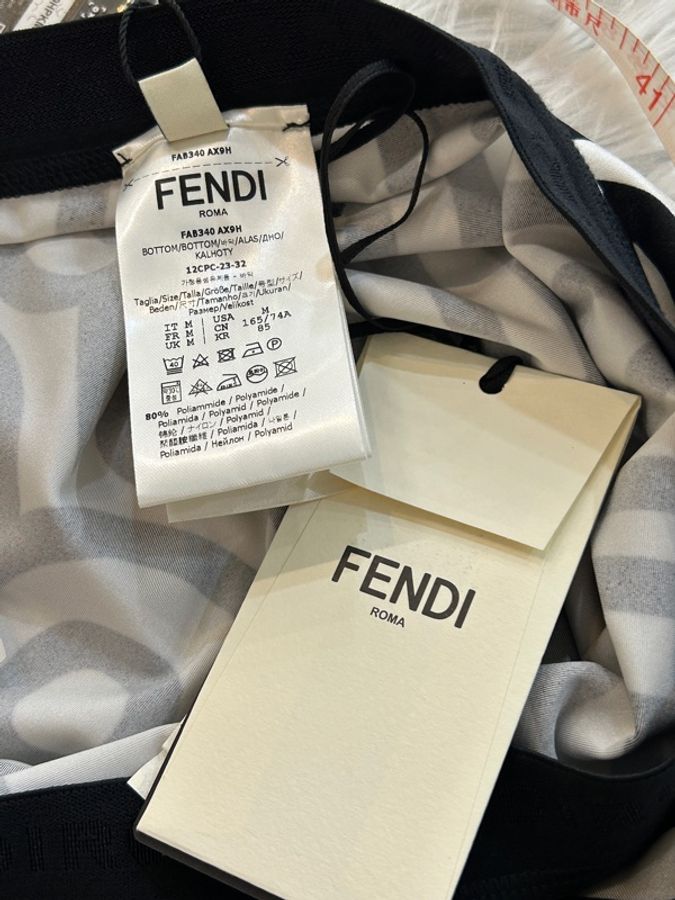 Fendi 白底 滿版印花 Marc Jacob’s 聯名款 長褲 內搭褲-3