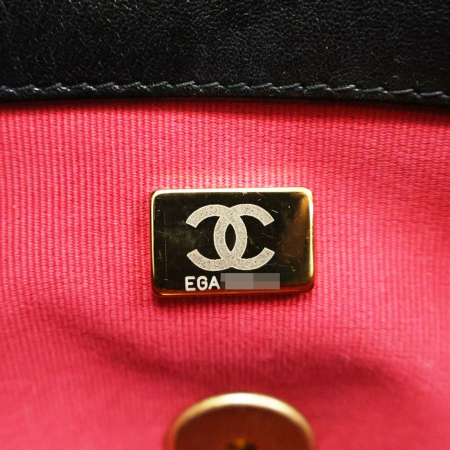 黑色 羊皮 19 Flap Bag 兩用包 金扣 (變色)【CHANEL 香奈兒】 AS1161-3