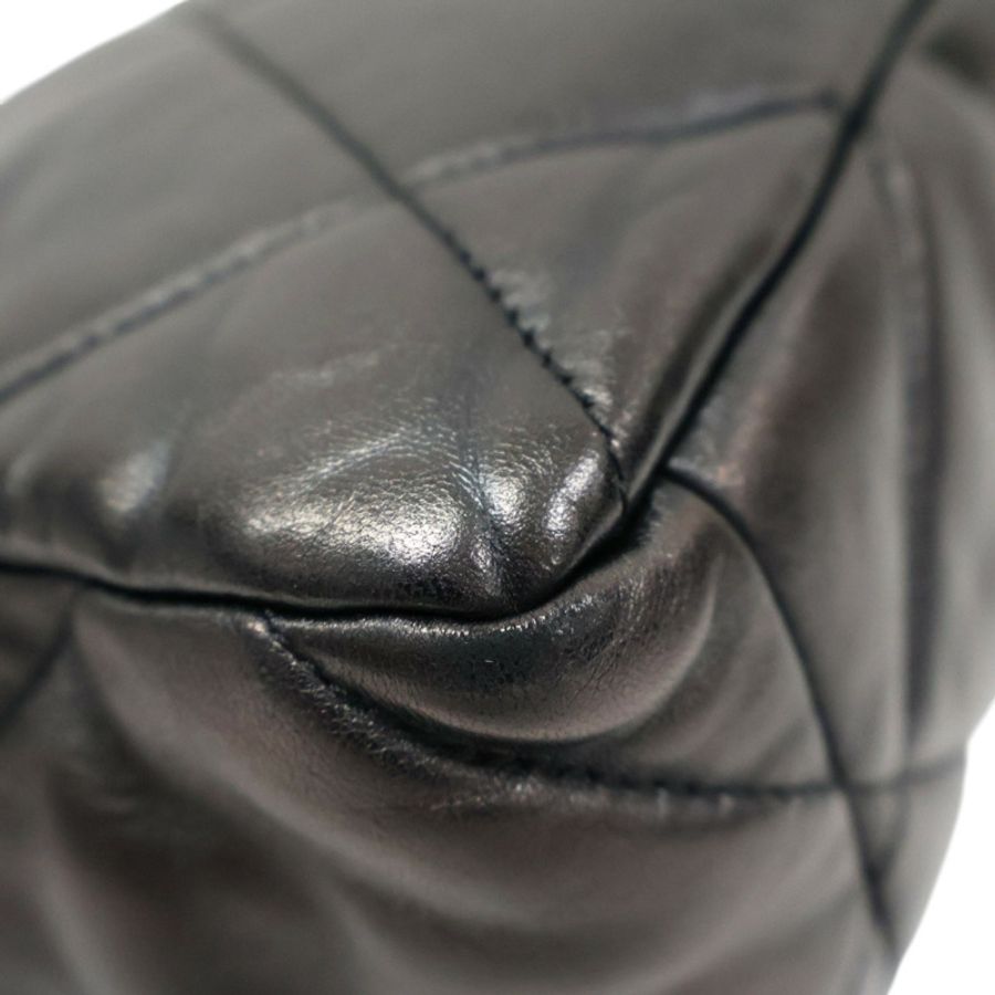 黑色 羊皮 19 Flap Bag 兩用包 金扣 (變色)【CHANEL 香奈兒】 AS1161-7