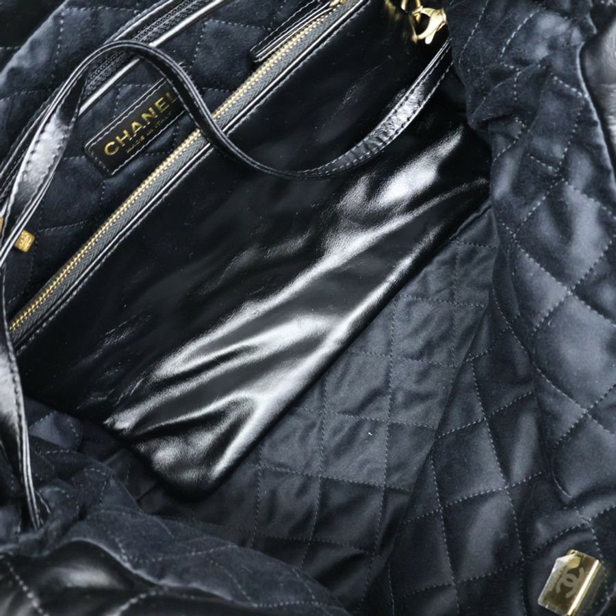 黑色 牛皮 22 Small 鍊帶 肩背包【CHANEL 香奈兒】 AS3260-4