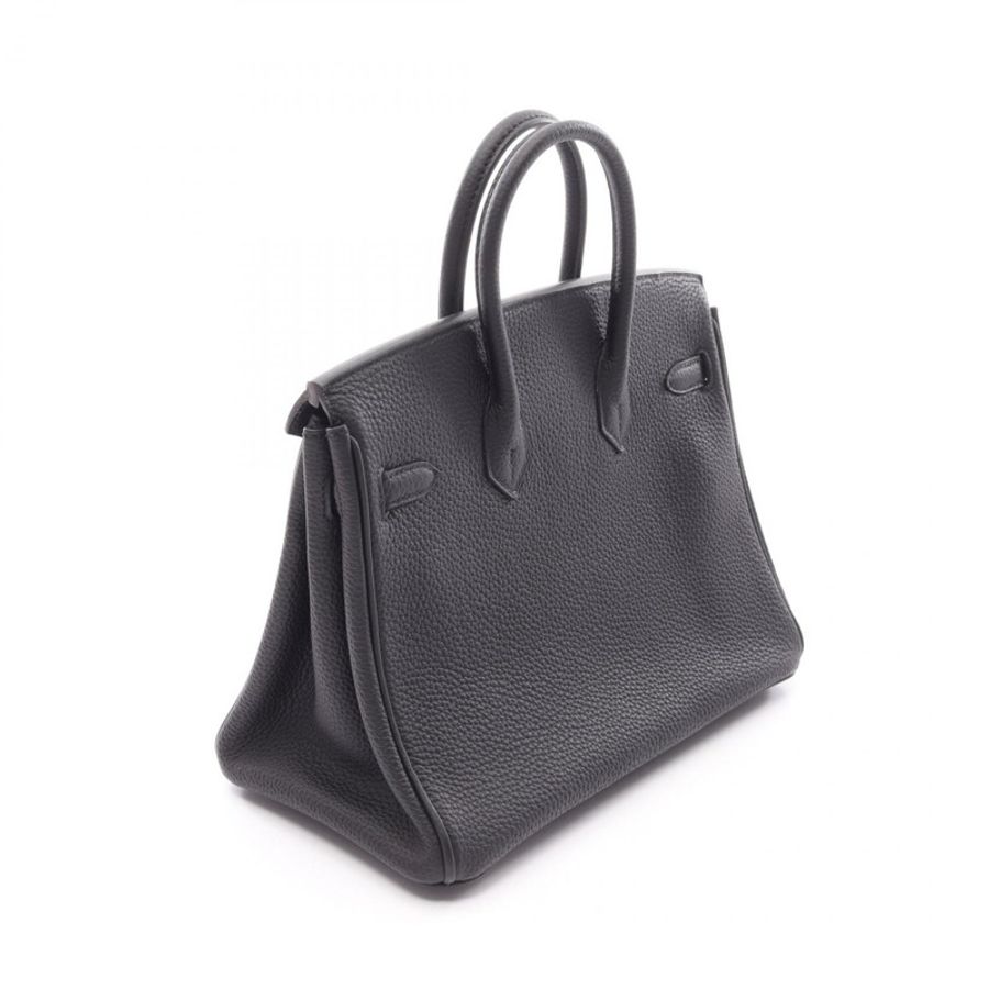 愛馬仕 Birkin 25 手提包 C Togo 皮革黑二手女士 PGHW-1