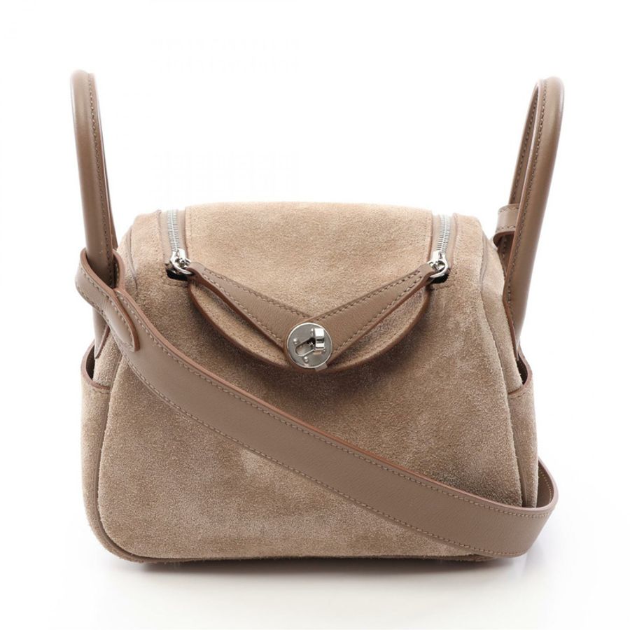 愛馬仕 Lindy Mini Gris Caillou 單肩斜背包 W 085955CK Grizzly Swift-0