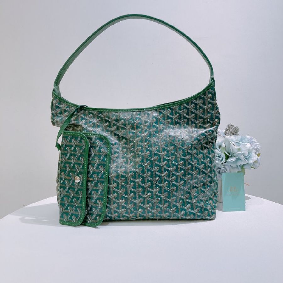 TW4891	Goyard 戈雅托特包 發財綠 Bohème Hobo Bag Green-0
