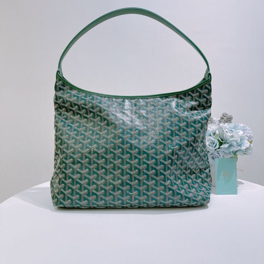 TW4891	Goyard 戈雅托特包 發財綠 Bohème Hobo Bag Green-1