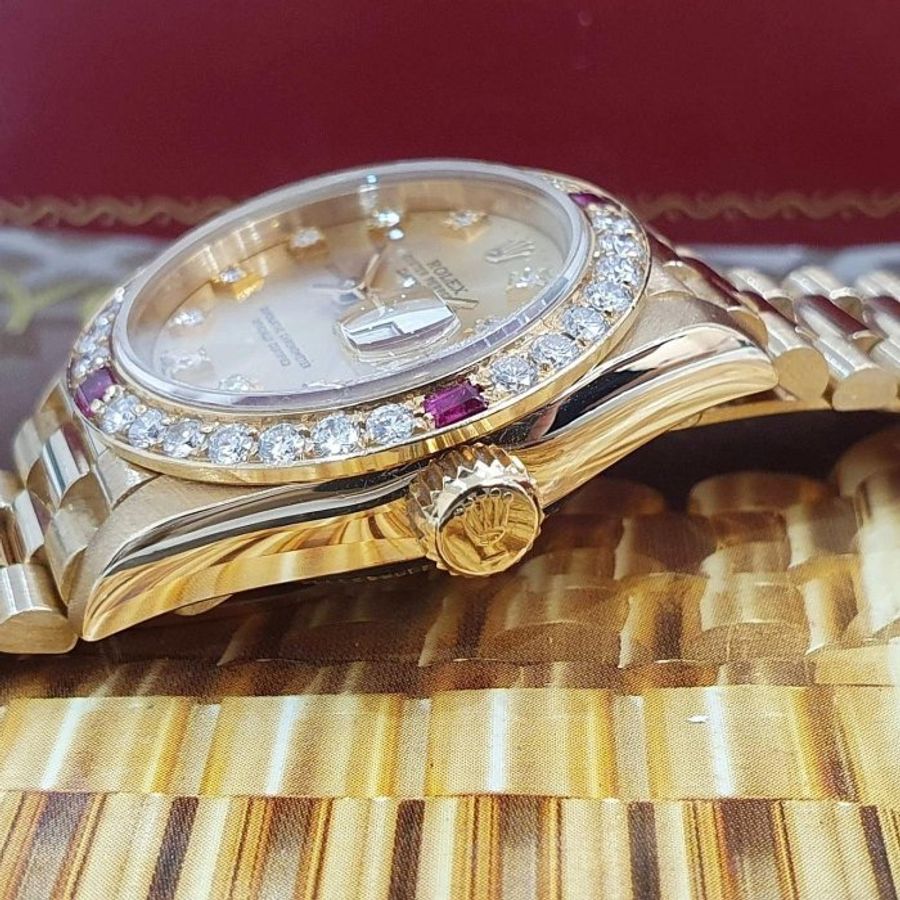 【大眾名錶】ROLEX勞力士 69178 Datejust 蠔式18K 紅蟳女錶 後加紅寶鑽石圈 大眾名錶B1345-7