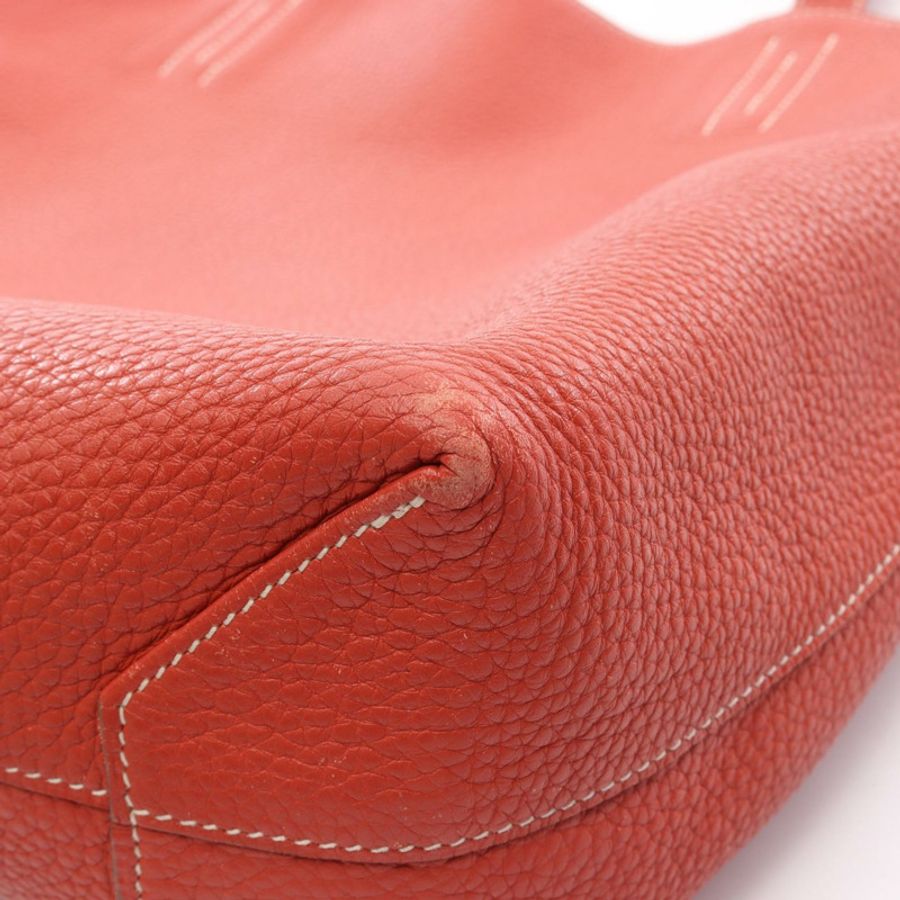 HERMES Doble Sense 45 托特包 R Taurillon Clemence Rouge duchesse Bougainvillea-15