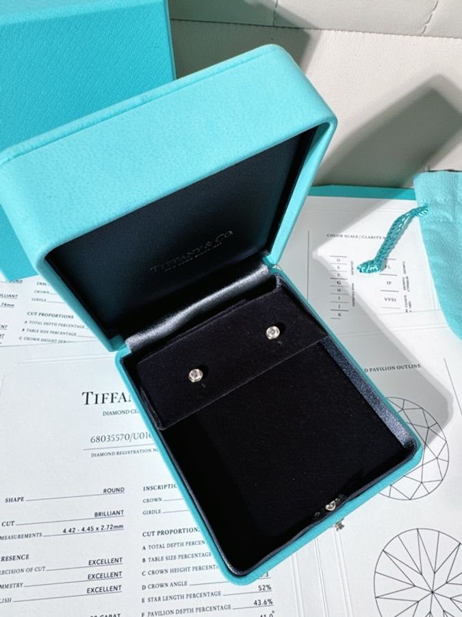 Tiffany & Co.蒂芙尼 Elsa Peretti®系列 18K黃金泡泡鑽石耳釘-2