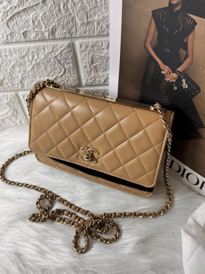 Chanel CHANEL 羊皮Trendy Wallet On Chain 鏈帶肩背-35